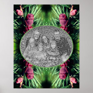 Miniatur-Kiefernrahmen erstellen Ihr eigenes Foto Poster