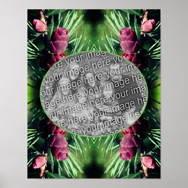 Miniatur-Kiefernrahmen erstellen Ihr eigenes Foto Poster (Vorne)