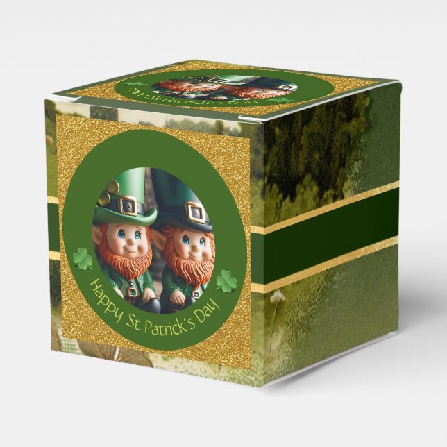 Miniatur Leprechaun St Patrick's Day CFB Geschenkschachtel (Vorderseite)