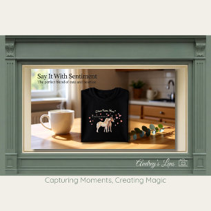 Miniatur-Pferd Storybook Valentinstag Kinder T-Shirt
