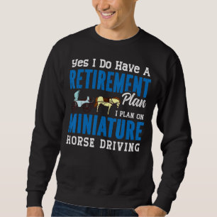 Miniatur-Pferd-Wagen Sattel Wagon Mini Hor Sweatshirt