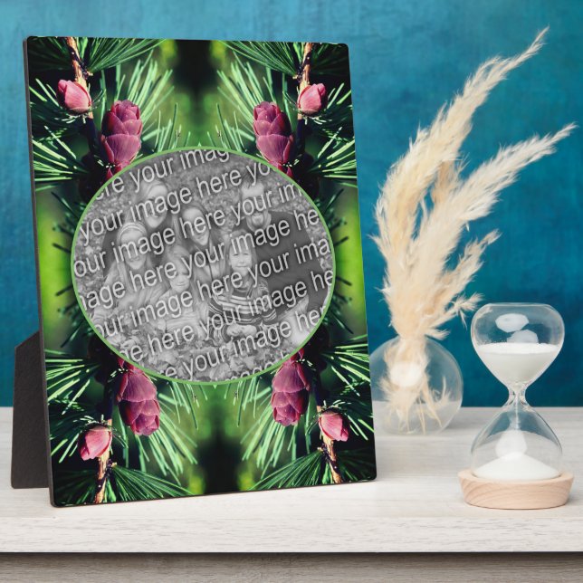 Miniatur-Pine-Kegel hinzufügen Ihr eigenes Foto Fotoplatte (Seite)