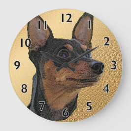Miniatur Pinscher Art Wall Uhr