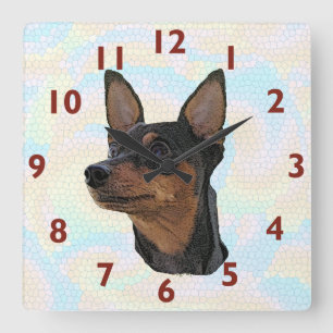 Miniatur Pinscher Art Wall Uhr