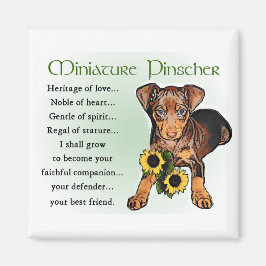 Miniatur Pinscher Geschenke Magnet
