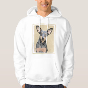 Miniatur Pinscher Malerei Niedlich Original Hunde  Hoodie