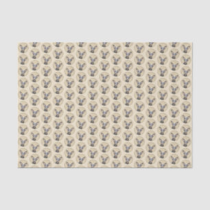 Miniatur Pinscher Malerei Niedlich Original Hunde  Seidenpapier