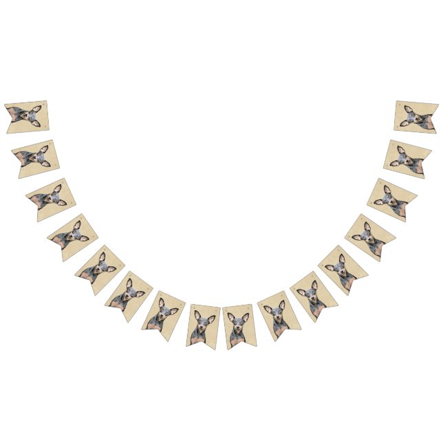 Miniatur Pinscher Malerei Niedlich Original Hunde  Wimpelkette (Alle)