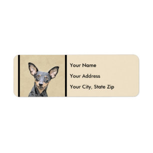 Miniatur Pinscher Malerei Niedliche Original Hunde