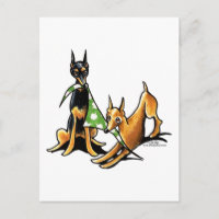 Miniatur Pinscher n Äpfel