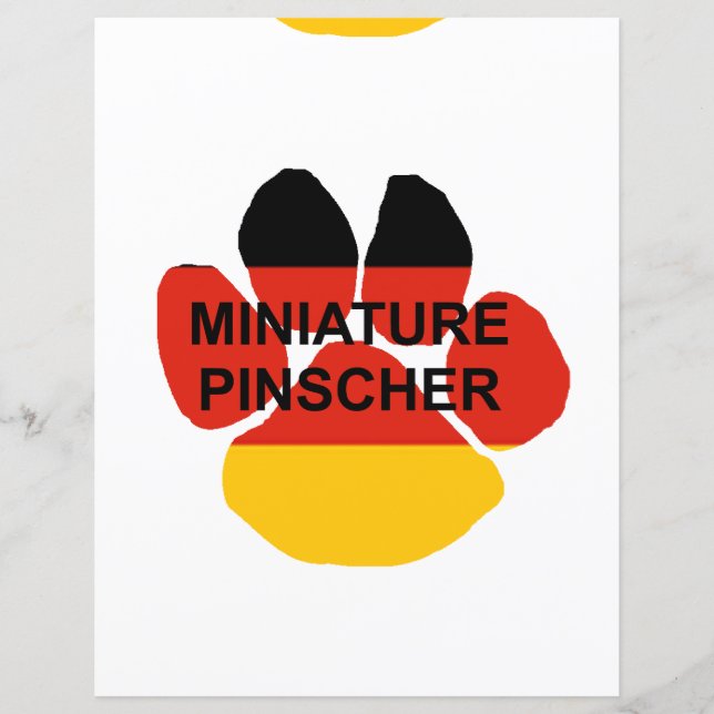 Miniatur-Pinscher-Namenspange (Vorderseite)