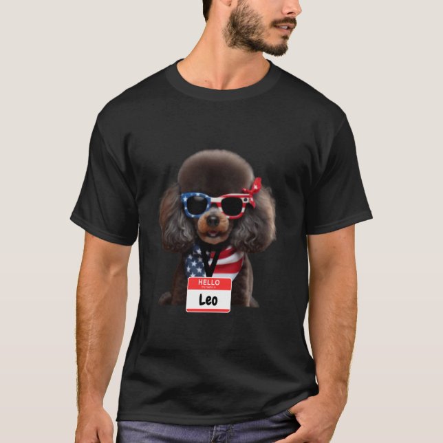 Miniatur Poodle Dog Leo Männer Frauen Kinder Junge T-Shirt (Vorderseite)