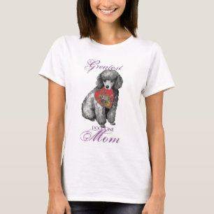 Miniatur-Poodle-Herz-Mama T-Shirt