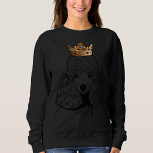 Miniatur-Poodle-Hundenkrone Sweatshirt
