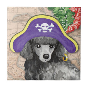 Miniatur Poodle Pirate Fliese