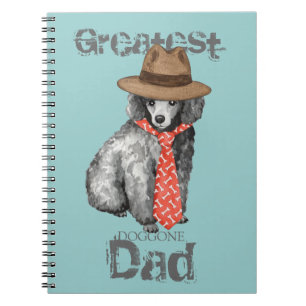 Miniatur Poodle Vater Notizblock