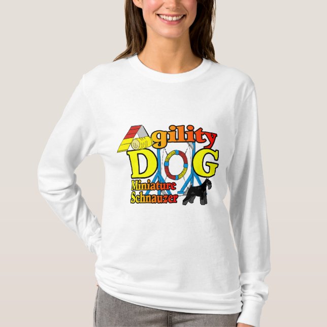 Miniatur_Schnauzer_Agility T-Shirt (Vorderseite)