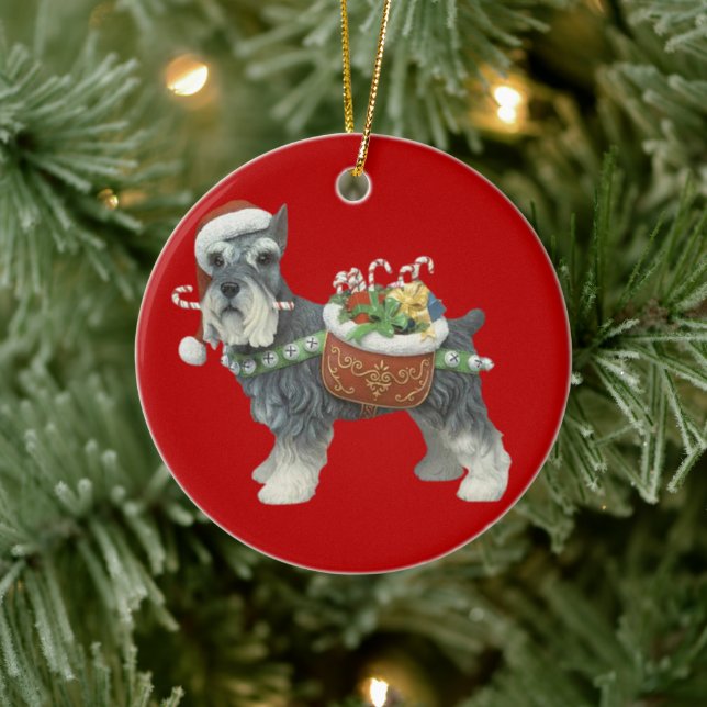 Miniatur Schnauzer Dog Weihnachtsschmuck (Baum)