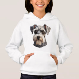 Miniatur Schnauzer Girl's Hoodie
