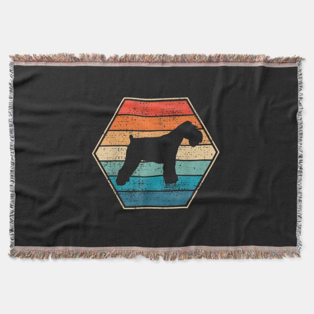 Miniatur Schnauzer Hund Geschenk Decke (Vorderseite)