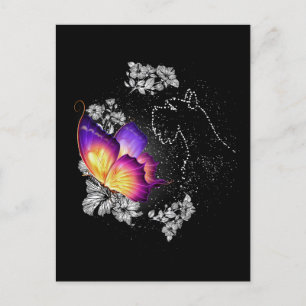 Miniatur-Schnauzer-Hund im Paradies Postkarte