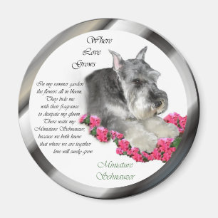 Miniatur Schnauzer Kunstgeschenke Magnet