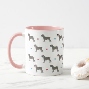 Miniatur Schnauzer und Herz-Tasse Tasse