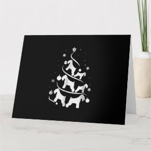 Miniatur-Schnauzer-Weihnachtsbaumliebhaber Karte