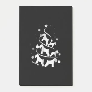 Miniatur-Schnauzer-Weihnachtsbaumliebhaber Post-it Klebezettel