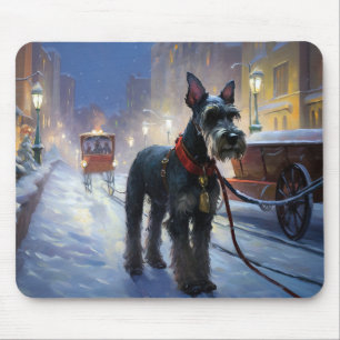 Miniatur Schnauzer Weihnachtsfeiertage Mousepad