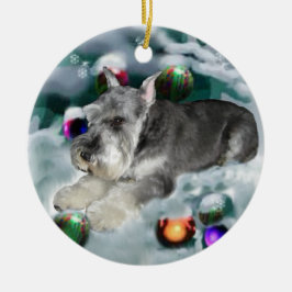 Miniatur Schnauzer Weihnachtsgeschenke Ornament