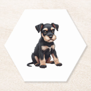 Miniatur Schnauzer Welpe (3) Untersetzer