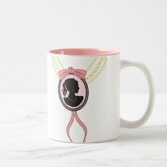 Miniatur Zweifarbige Tasse (Rechts)