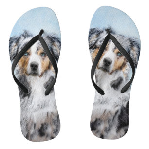 Miniaturbild Amerikanischer Hirtenmaler - Hundekun Flip Flops