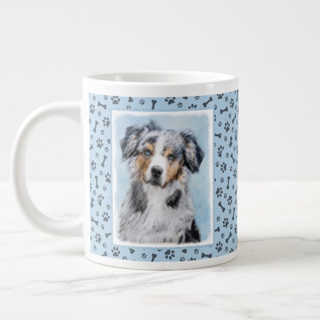 Miniaturbild Amerikanischer Hirtenmaler - Hundekun Jumbo-Tasse (Links)