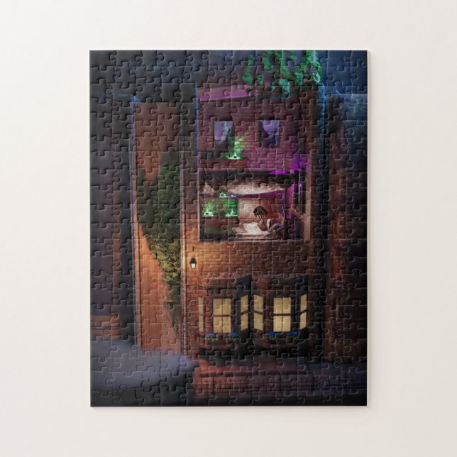 Miniaturbuch-Diorama - oben lesen Puzzle (Vertikal)