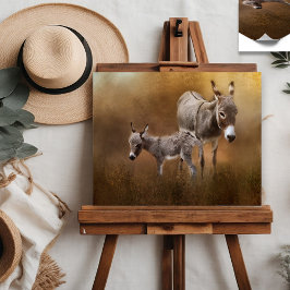 MiniaturDonkey mit Colt Poster