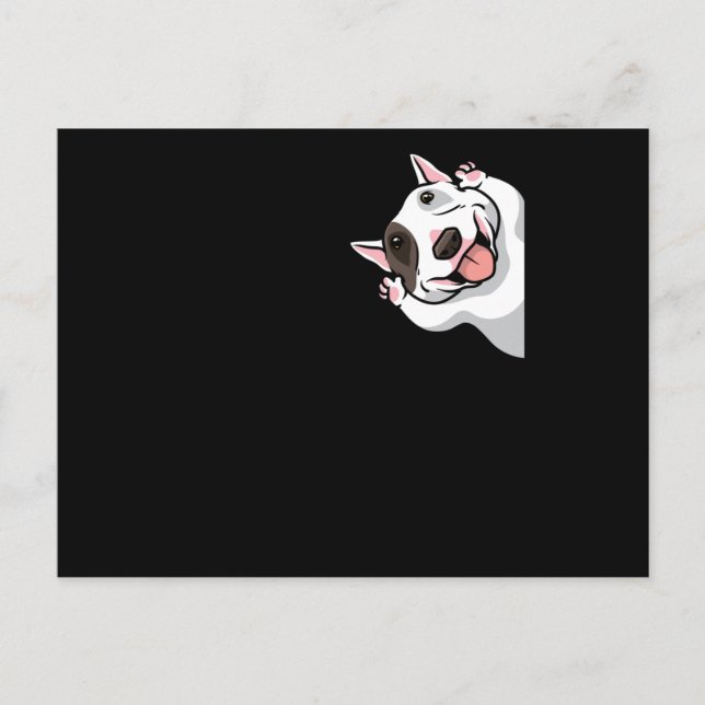 Miniature Bull Terrier Dog Funny Postkarte (Vorderseite)