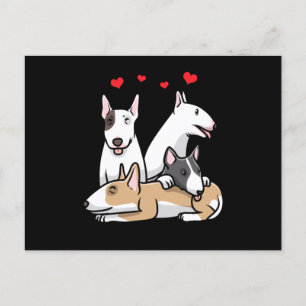 Miniature Bull Terrier Dog Postkarte