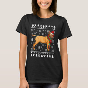 Miniature Bull Terrier Hund Weihnachtsmannmütze Xm T-Shirt