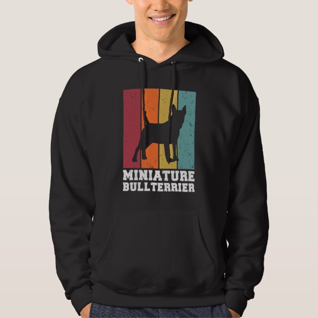 Miniature Bullterrier Vintage Hoodie (Vorderseite)