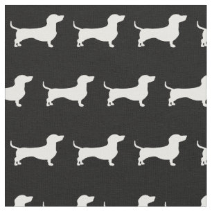 Miniature Dackel Weiner Hunde Silhouette Haustier Stoff