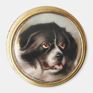 MINIATURE DOG PORTRAITS Neufundland Magnet