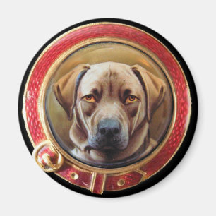 MINIATURE DOG PORTRAITS Schokolade Labrador Magnet