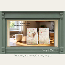 Miniature Horse Storybook Valentine's Day Mittlere Geschenktüte