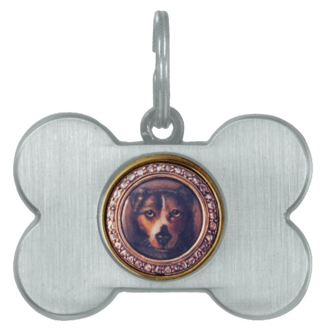 MINIATURE HUND PORTRAS Pincher Tiermarke (Vorderseite)