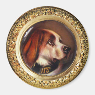 MINIATURE HUNDERPORTRAITS Bluthund Magnet