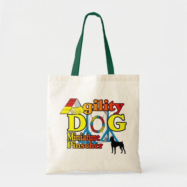 Miniature_Pinscher_Agility Geschenke Tragetasche (Vorne)