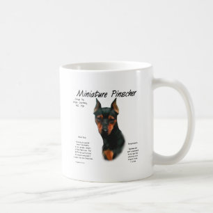 Miniature Pinscher (blk/rust) Historie Design Tasse