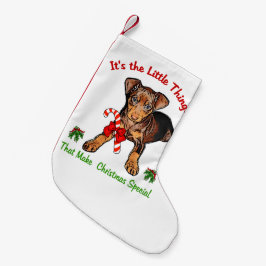 Miniature Pinscher Christmas Kleiner Weihnachtsstrumpf